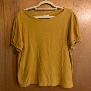 Loft Mustard Yellow Top